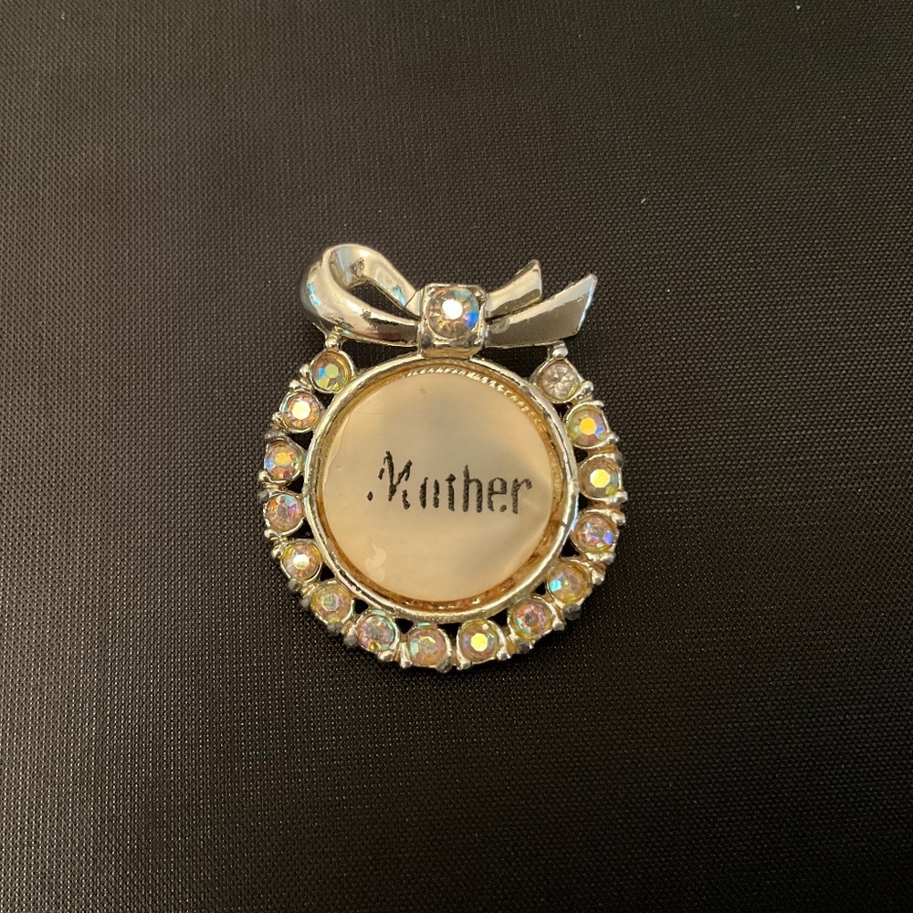 Mother of Pearl "Mother" Brooch